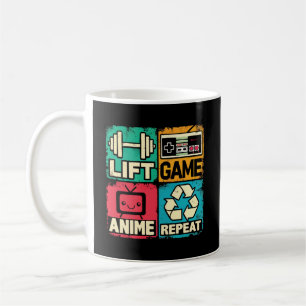 Mug Ascenseur, Jeu, Anime, Répéter