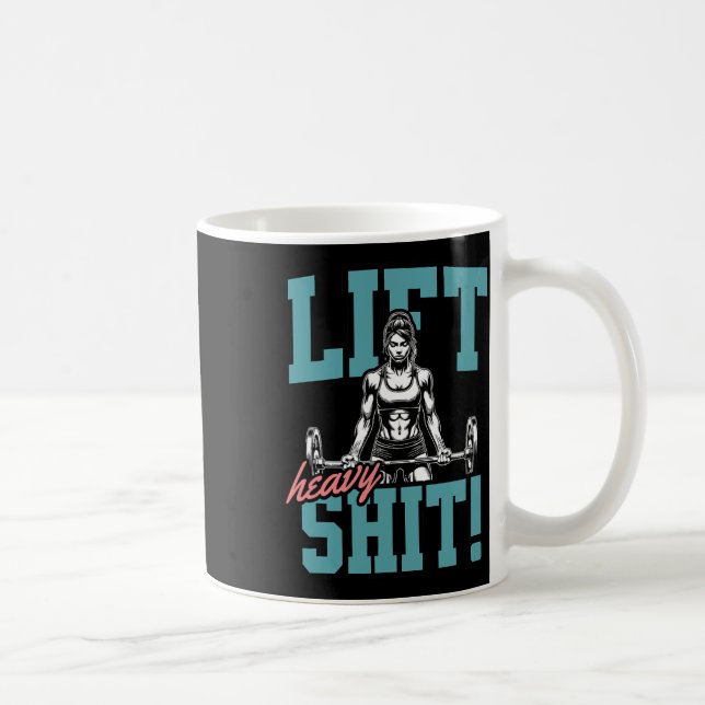 Mug Ascenseur Lourd 2 Drôle Gym entraînement Tee Power (Droite)