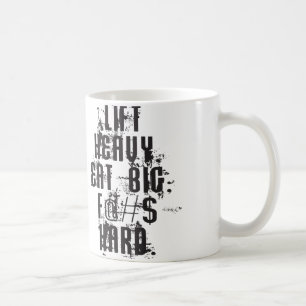 Mug Ascenseur Lourd, Manger Gros
