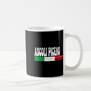 Mug Ascoli Piceno Ville Italia Drapeau Vintage Italie