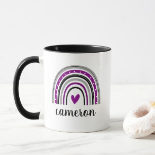 Mug Asexuel Arc-en-ciel personnalisé