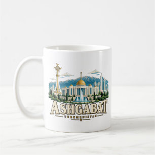 Mug Ashgabat Turkménistan Voyage Art Monument Historiq