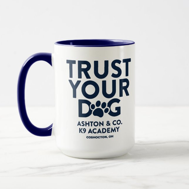 Mug Ashton & Co. K9 Academy Faites confiance à votre c (Gauche)
