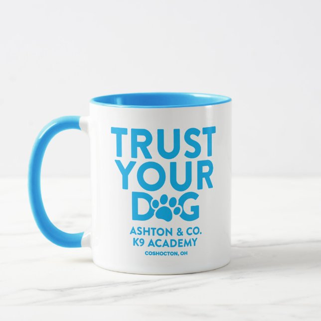 Mug Ashton & Co. K9 Academy Faites confiance à votre c (Gauche)