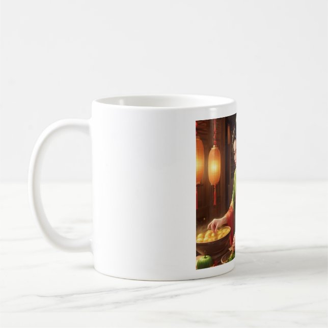 Mug (Asian Girl V) Classic Mug, 11 oz (Gauche)