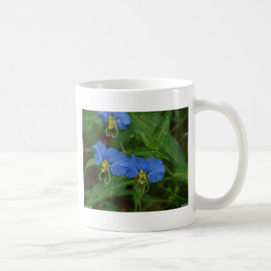 Mug Asiatique Dayflower Bleu Fleur sauvage Vêtements e