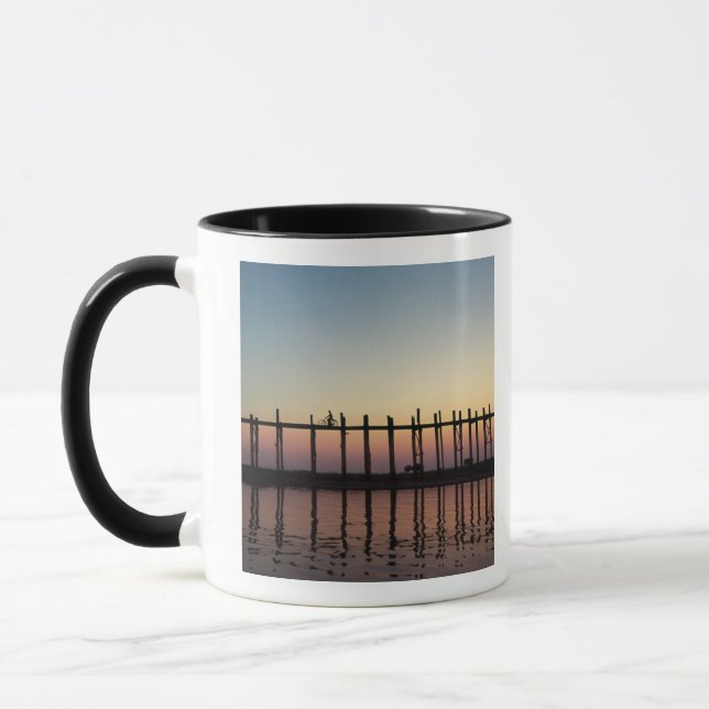Mug Asie, Birmanie (Myanmar)  Silhouette de l'U Bien's (Gauche)