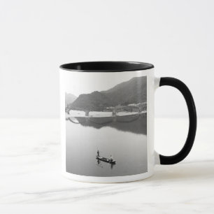 Mug Asie, Japon, Iwakuni. Pêcheurs et pont historique