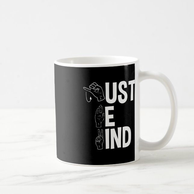 Mug ASL Alphabet American Sing Langue ASL Enseignant J (Droite)