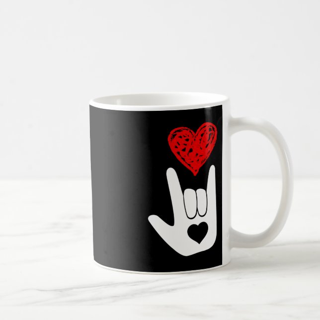 Mug ASL American Sign Language Love Main Sign ASL Squa (Droite)