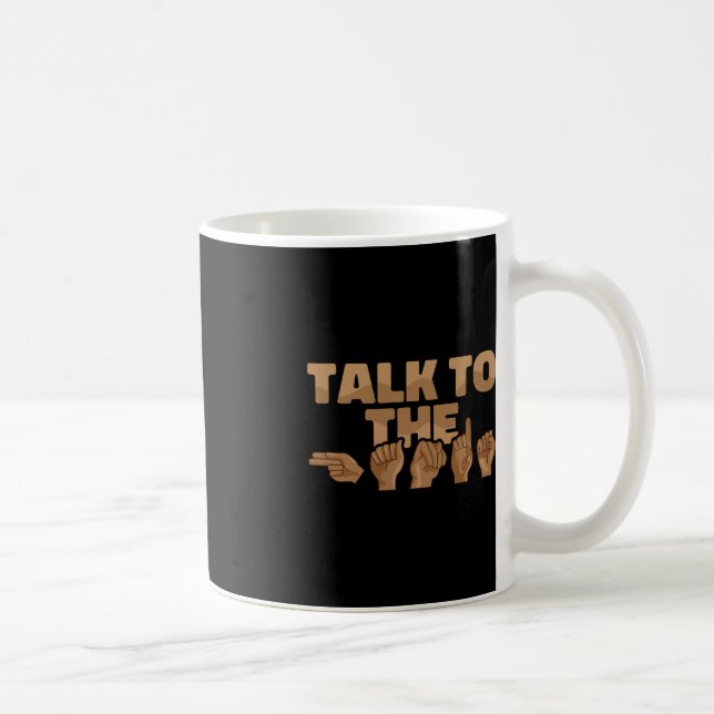 Mug ASL American Sign Language Parlez aux mains 1 (Droite)