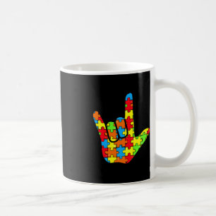Mug ASL Love Langue des signes Autisme Cadeau Conscien