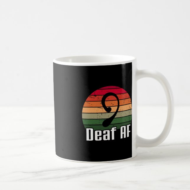 Mug ASL Sourd AF Signal Langue Sourde Sensibilisation (Droite)