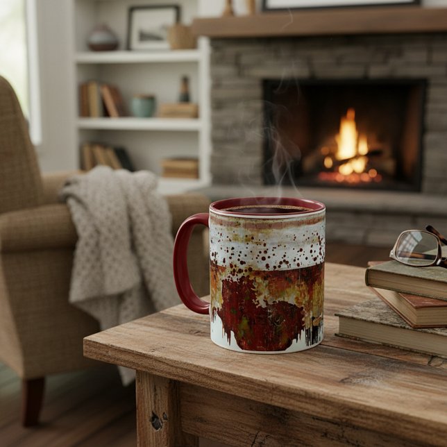Mug Aspect terre cuite avec coulures de peinture (Créateur téléchargé)