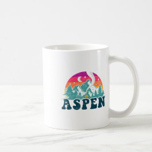 Mug Aspen Colorado Co Ski alpin Vintage 80s Aspe