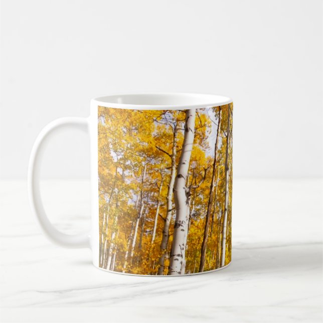 Mug Aspen Groove Feuilles de automne jaunes (Gauche)