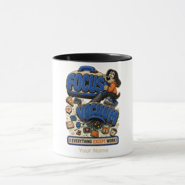 Mug Aspirateur de Concentration Tout Sauf Travail Pers (Centre)
