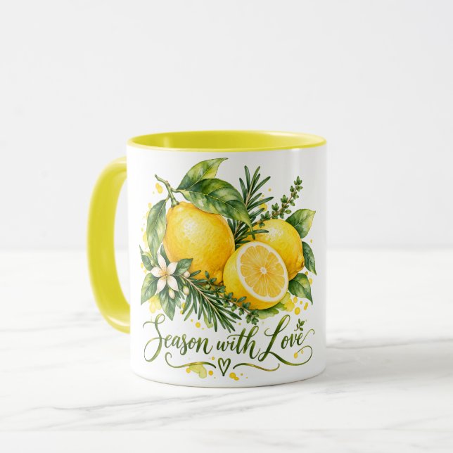 Mug Assaisonner avec Amour (Devant gauche)