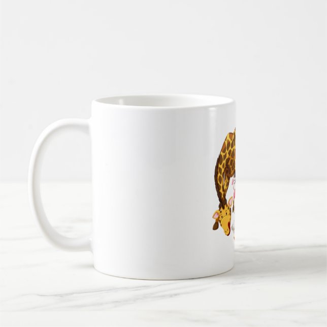 Mug "Assemblage animal : Un rassemblement coloré 🦒 🦉 (Gauche)
