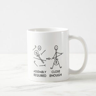 Mug Assemblée drôle de guitare de Stickman