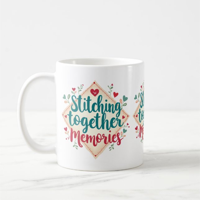 Mug Assembler les souvenirs - Art de broderie (Gauche)