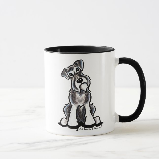 Mug Asseyez-vous à Joli Schnauzer (Droite)