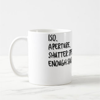 Mug Assez Dit Vitesse D'obturation À Ouverture Iso Fem