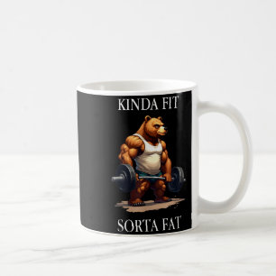 Mug Assez en forme un peu gros - Ours de gym drôle d'h