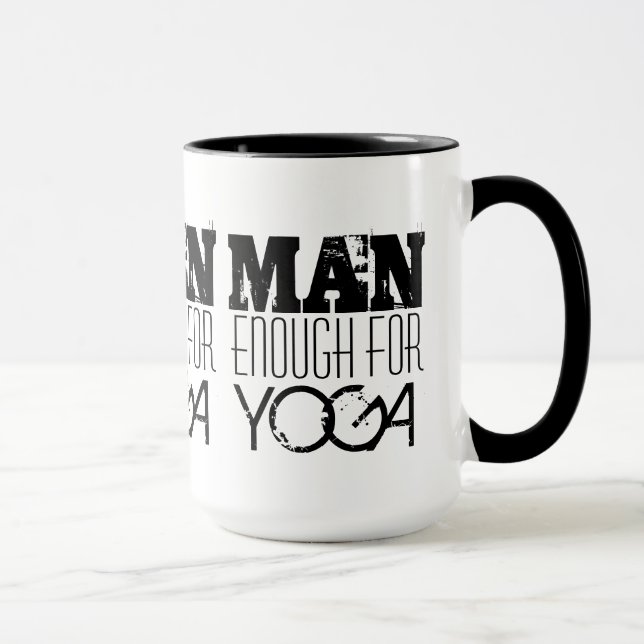 Mug ASSEZ HOMME POUR le Yoga-Texte (Droite)