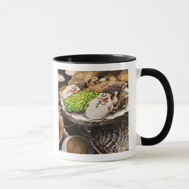 Mug Assiette de biscuits de Noël frais (Droite)
