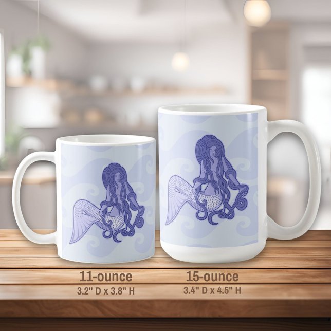 Mug Assis Mermaid bleu (Créateur téléchargé)