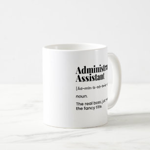 Mug Assistant administratif, administrateur de bureau