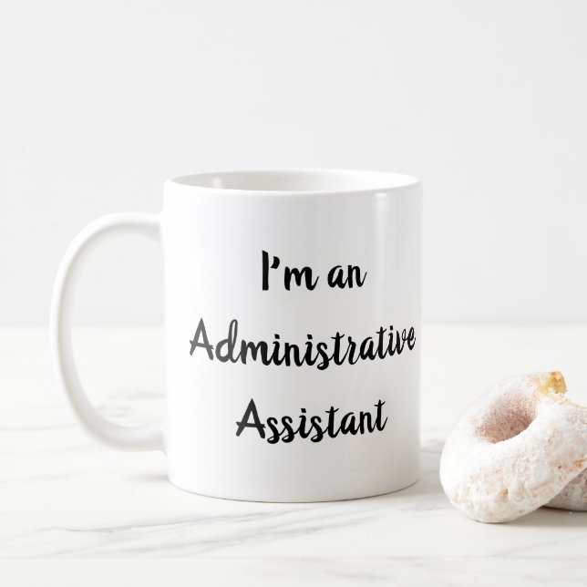 Mug Assistant administratif AKA Office Ninja Funny (Avec donut)