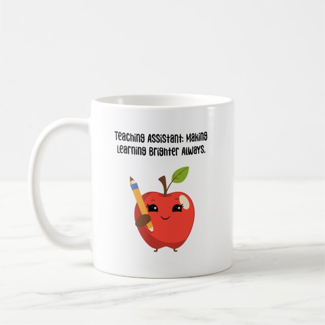Mug Assistant d'enseignement rendant l'apprentissage p (Gauche)