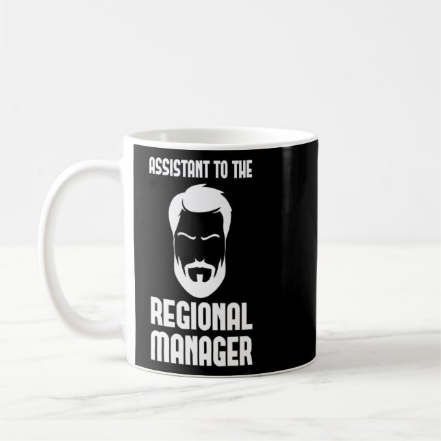 Mug Assistant Du Bureau Funny Du Gestionnaire Régional (Gauche)