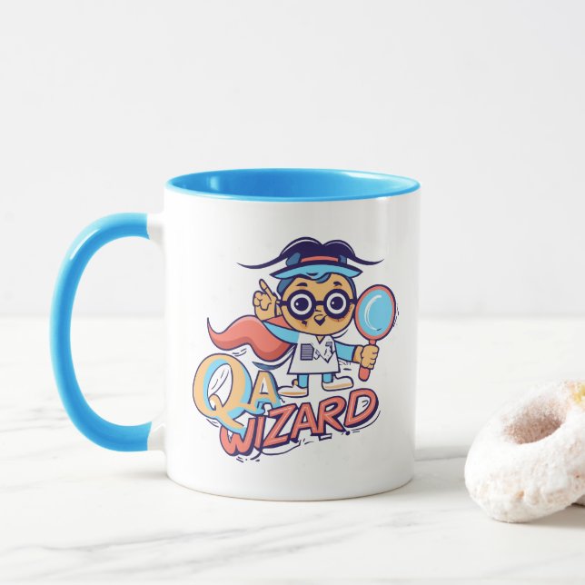 Mug Assistant QA - Ingénieur d'assurance qualité (Avec donut)