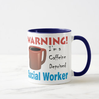 Mug Assistant social déshérité par caféine