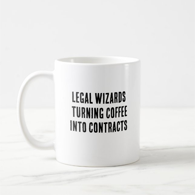 Mug Assistants juridiques - transformer le café en con (Gauche)