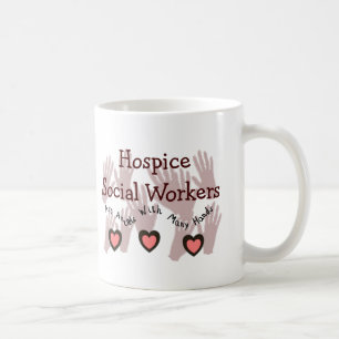 Mug Assistants sociaux d'hospice "anges avec beaucoup