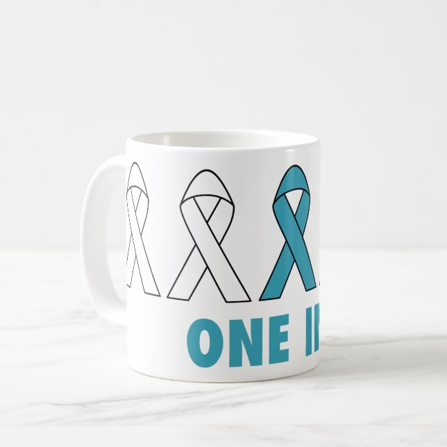 Mug Association de sensibilisation au PCOS - 1 sur 5 (Devant gauche)