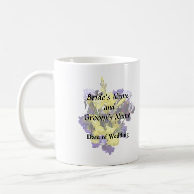 Mug Assortiment d'Irises jaune et violet (Gauche)