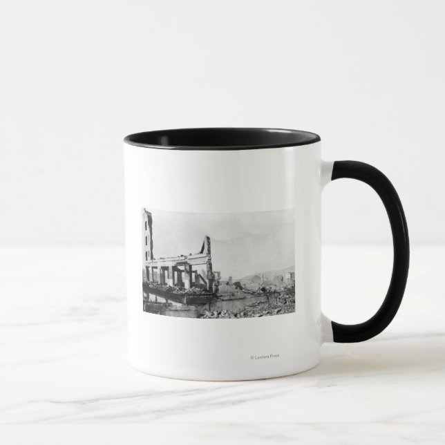Mug Astoria, Oregon Fire Vue de Weinard Hotel (Droite)