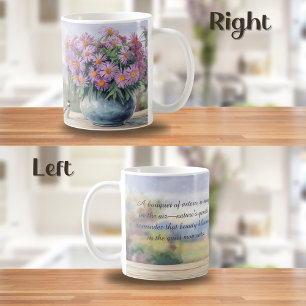 Mug Astres aquarelles et devis de poulet