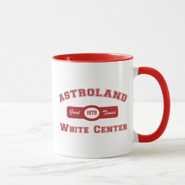 Mug Astroland central blanc (Droite)