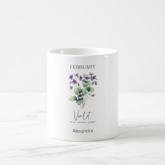 Mug Astrologie Mois de naissance Février | Violette à  (Centre)