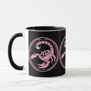 Mug Astrologie Signe Zodiaque Scorpion Rose