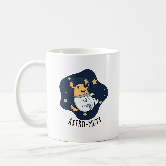 Mug Astromutt Funny Chien Astronaut Pun (Gauche)