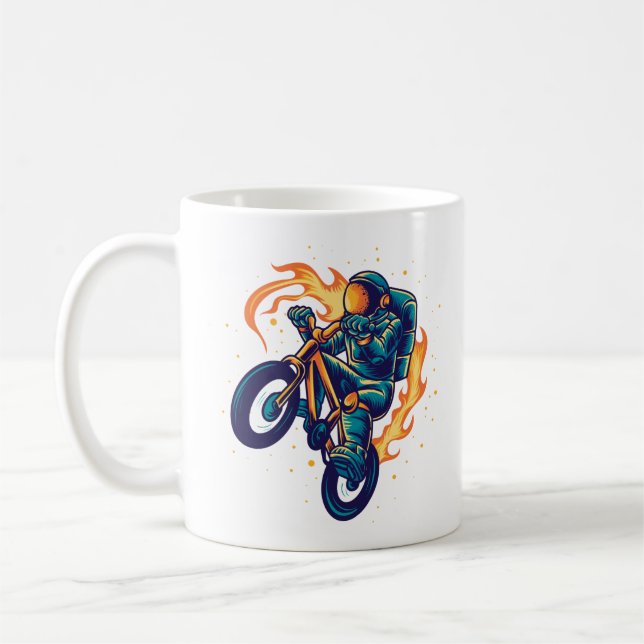 Mug Astronaute à vélo BMX (Gauche)