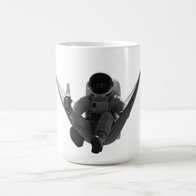 Mug Astronaute avec bière sur hamac (Centre)