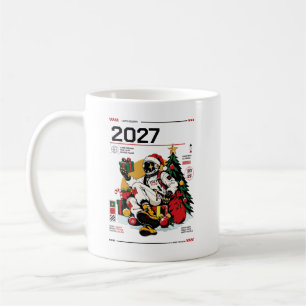 Mug Astronaute de Noël dans l'espace personnalisé